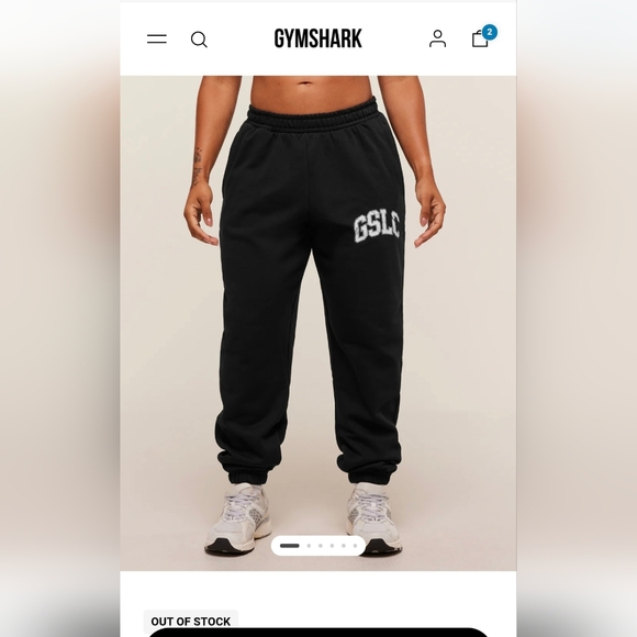 Gymshark Pants - Gymshark Black GSLC Collegiate Joggers